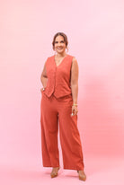 Just Comfortable Vest Pant Set - Bonitafashionrd