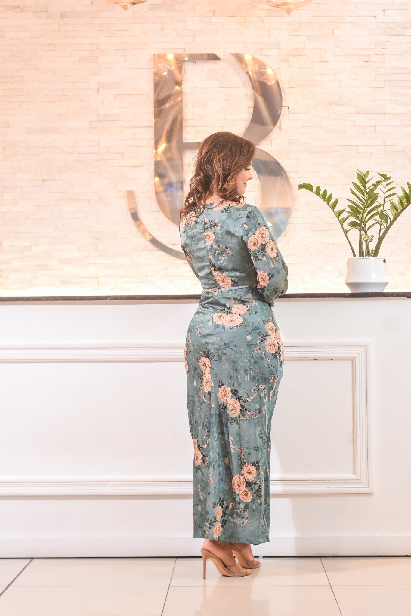 The Perfect Time Flawers Silk Dress - Bonitafashionrd