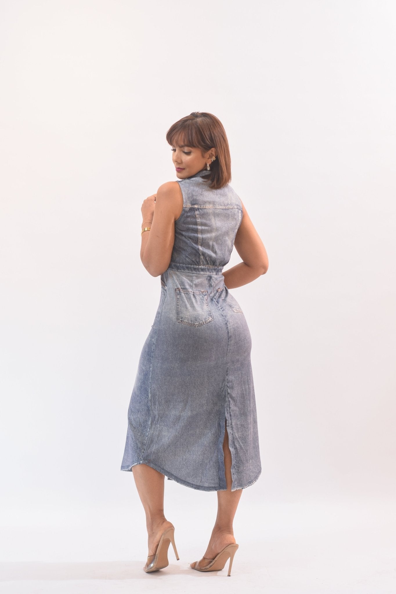 The Most Beautiful Thing Denim Dress - Bonitafashionrd