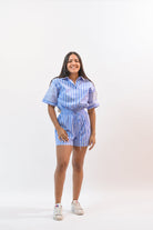 Definitely Cool Romper Blue - Bonitafashionrd