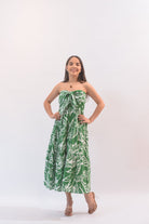 Dream Girl Palm Dress Green - Bonitafashionrd