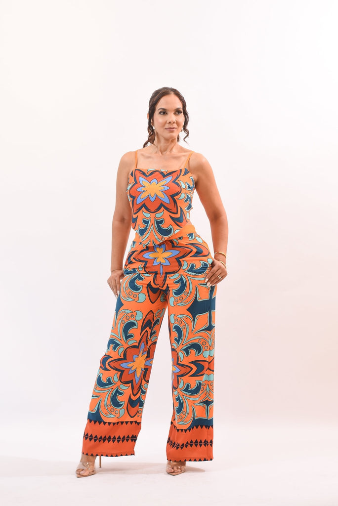 My Biggest Pant Set Crop Multicolor - Bonitafashionrd