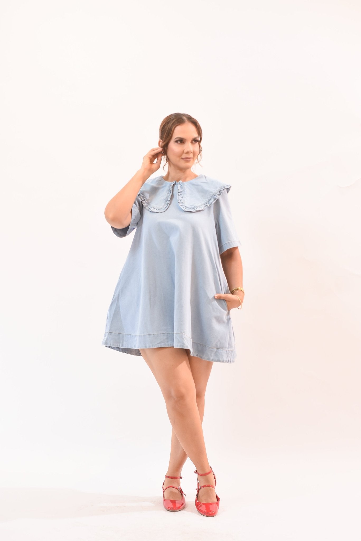 Good Luck Denim Dress - Bonitafashionrd