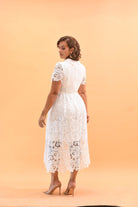 The Elegant Dress White - Bonitafashionrd