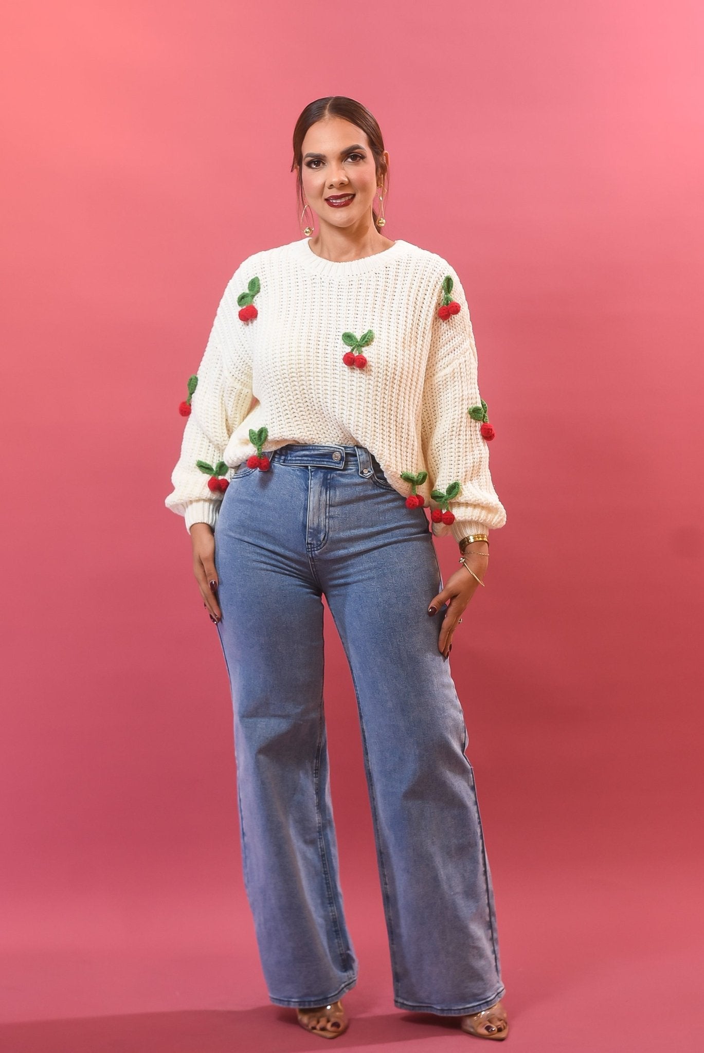 My Favorite Cherry Sweater - Bonitafashionrd