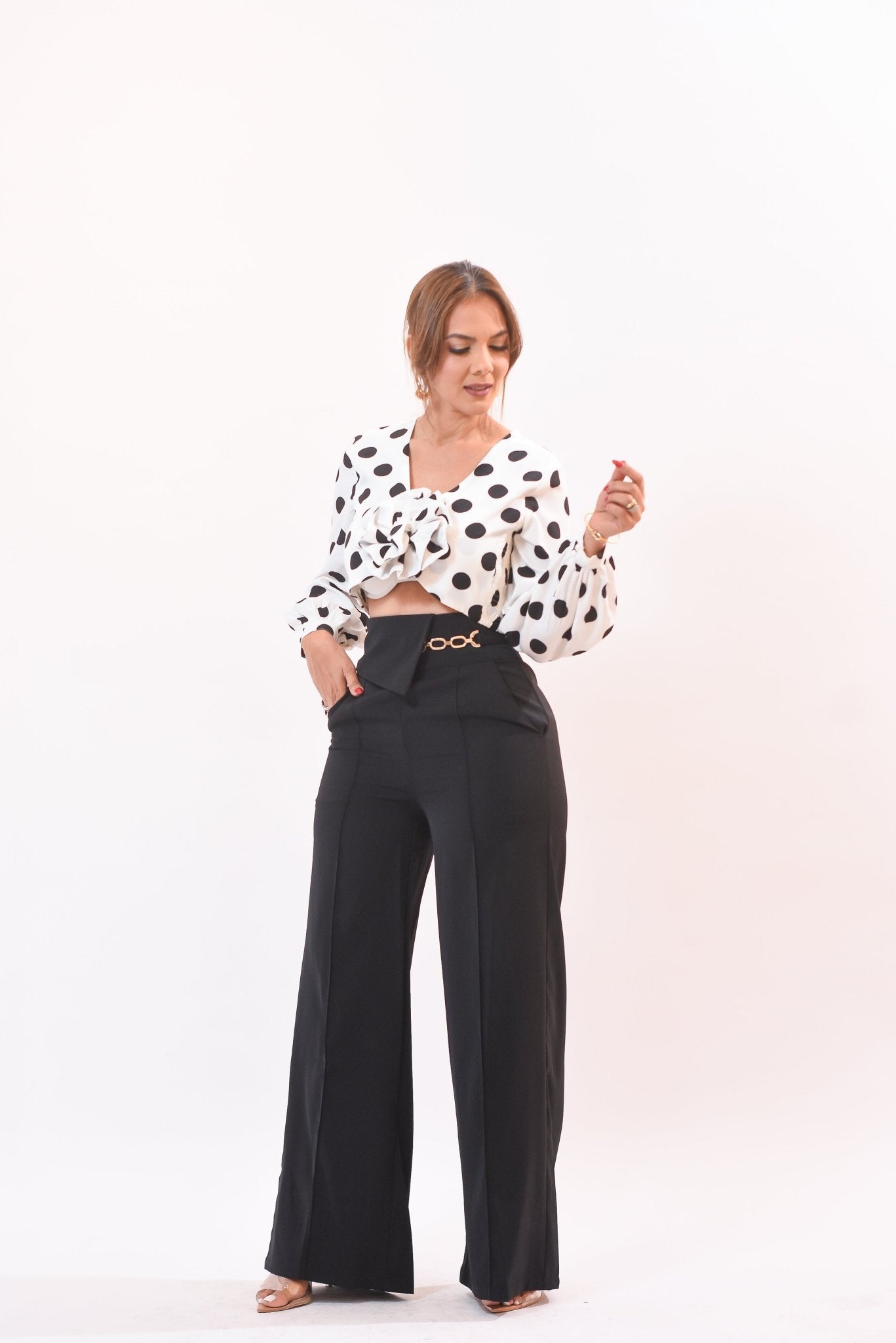 My Stunning Polka Dot Crop Top - Bonitafashionrd