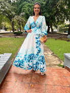 The Princess Maxi Dress Blue - Bonitafashionrd