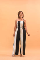 Just Pretty Jumpsuit Black And White - Bonitafashionrd