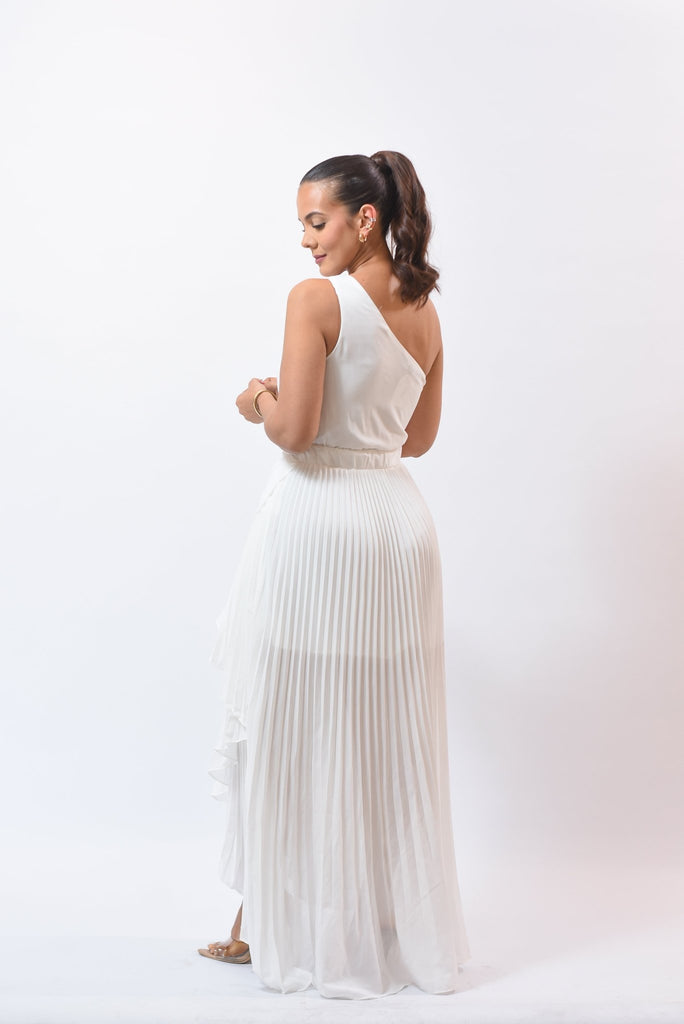 Elegant Maxi Dress White - Bonitafashionrd