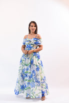 Just Pretty Maxi Dress Blue - Bonitafashionrd