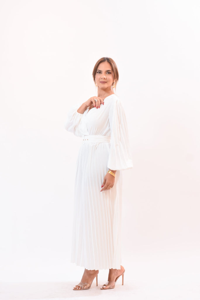 Beauty Class Maxi Dress White - Bonitafashionrd