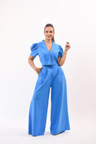 Focus On The Pant Set Blue - Bonitafashionrd