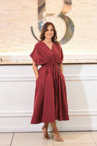 The Golden Holiday Midi Dress - Bonitafashionrd