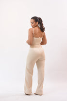 Sensational Pant Set Beige - Bonitafashionrd