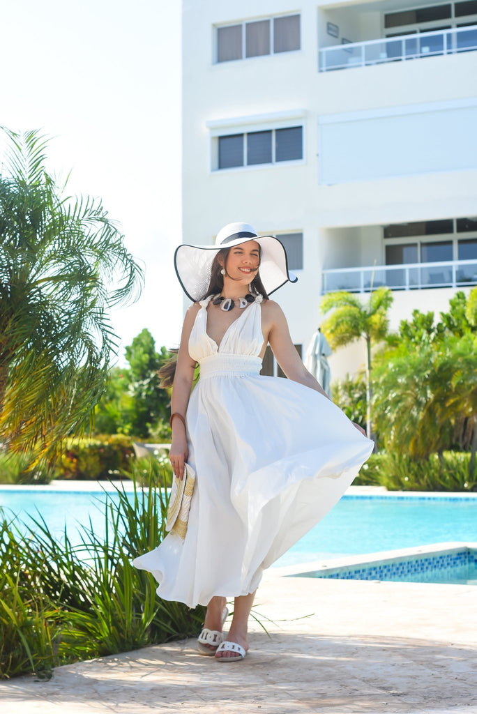 Shining Girl Maxi Dress White - Bonitafashionrd