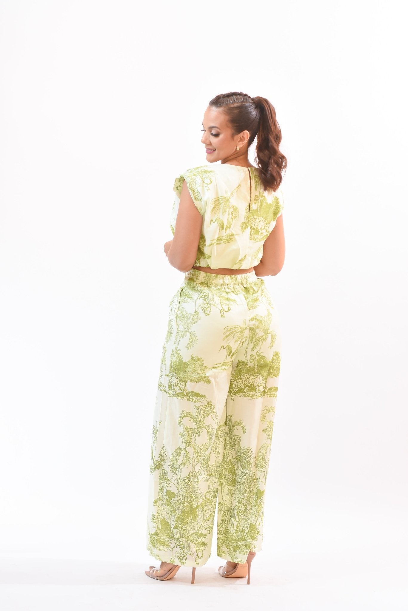 My New Print Pant Set Green - Bonitafashionrd