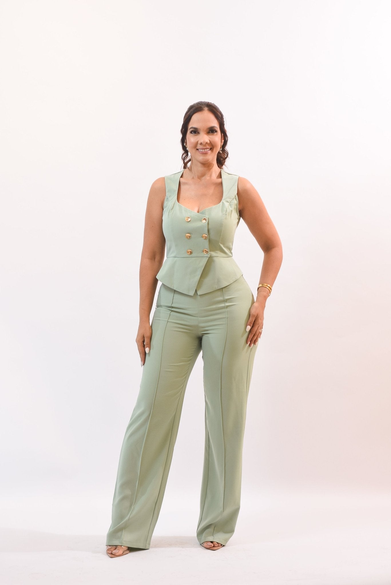 My Biggest Pant Set Hunter Green - Bonitafashionrd