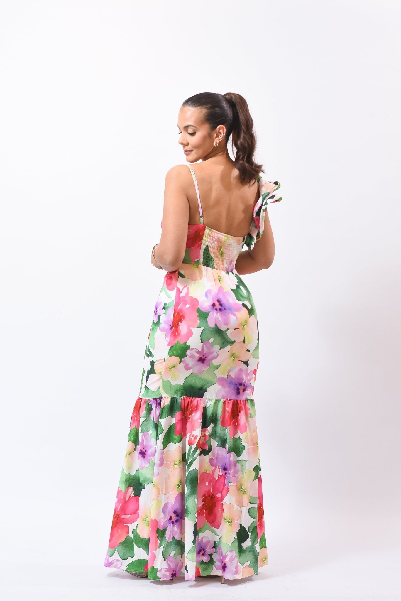 My Awesome Garden Flower Maxi Dress - Bonitafashionrd