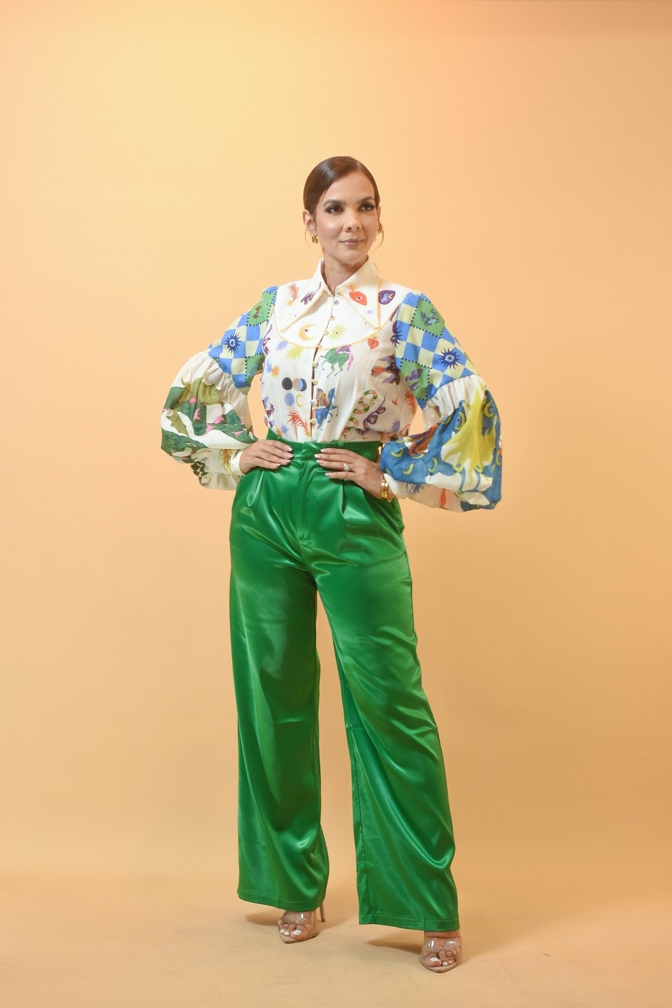 Pretty Style Pant Green - Bonitafashionrd