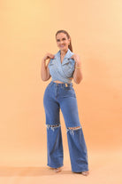 Let’s See You Denim Crop Top - Bonitafashionrd