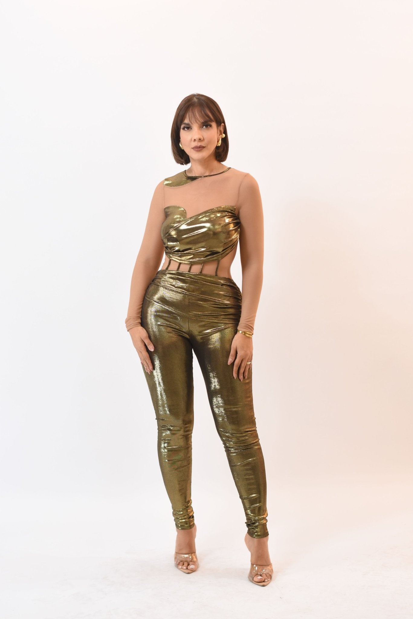 Awesome Metalic Jumpsuit - Bonitafashionrd