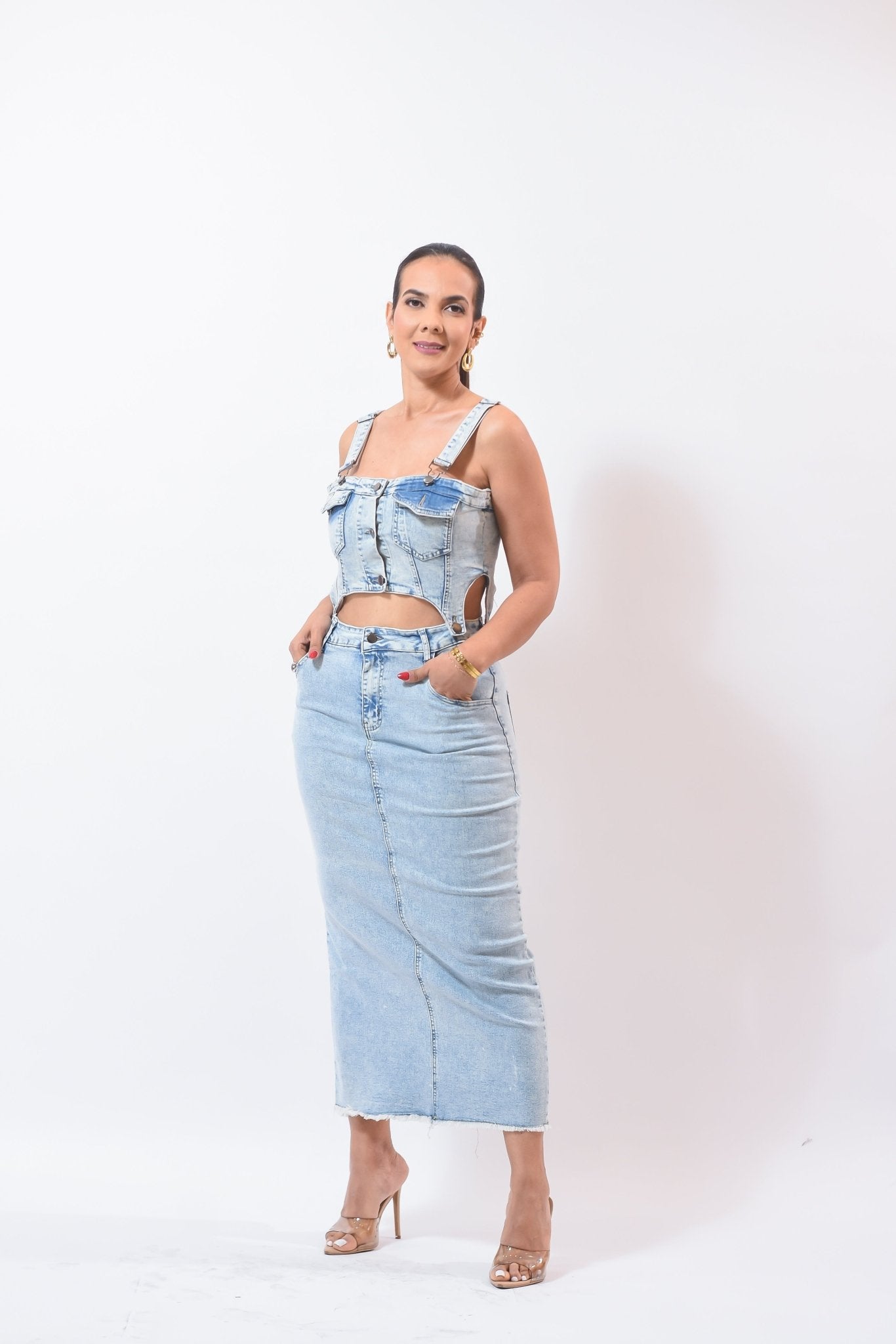 The Fashion And Beauty Denim Dress - Bonitafashionrd