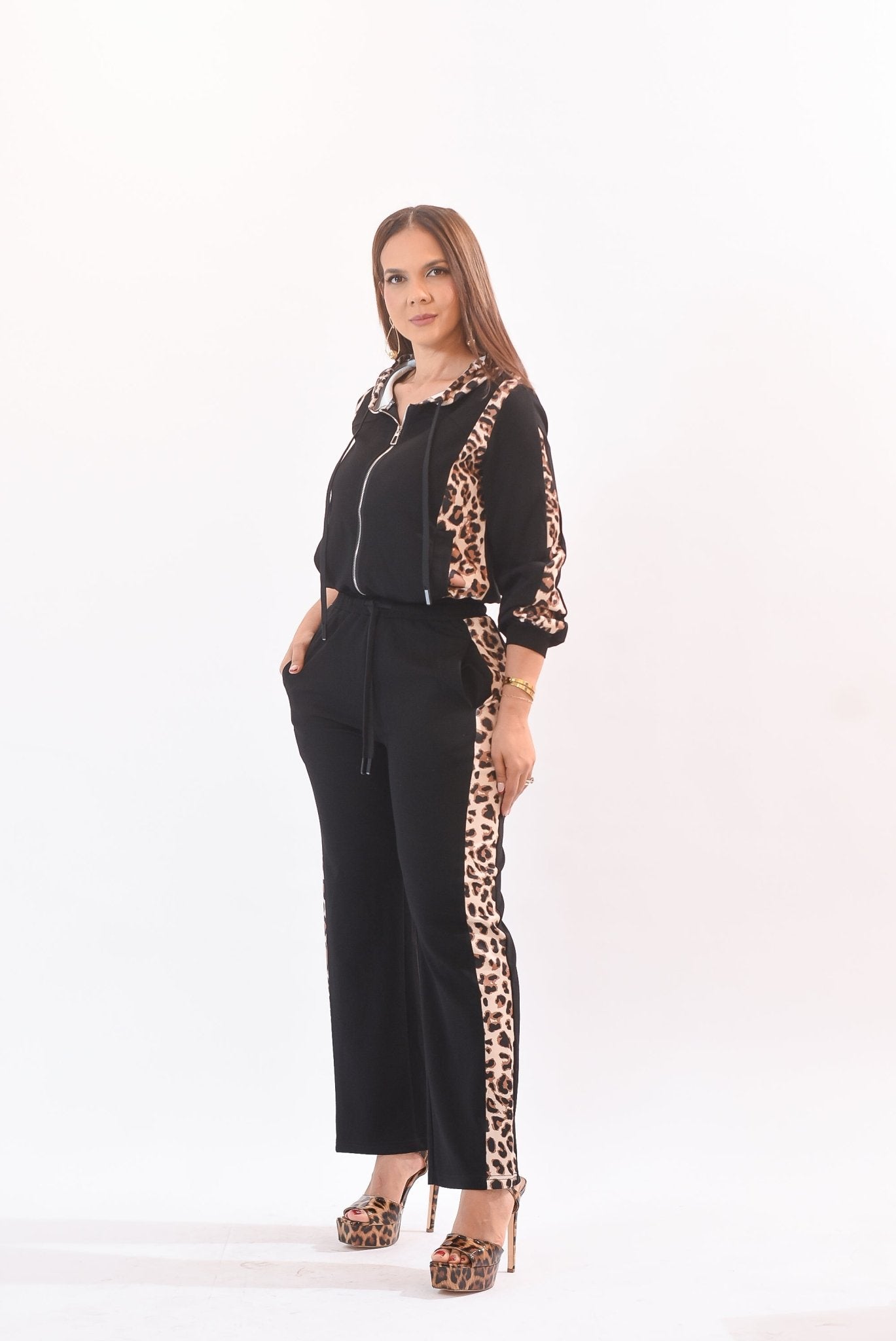 My Cool Animal Print Pant Set - Bonitafashionrd