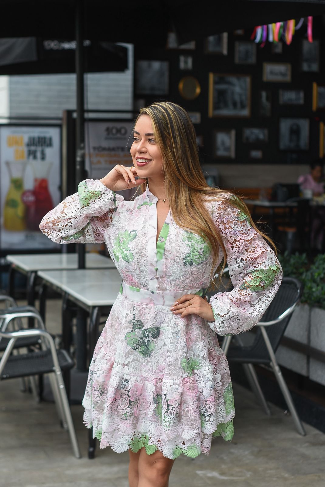 lace floral dress - Bonitafashionrd Dress