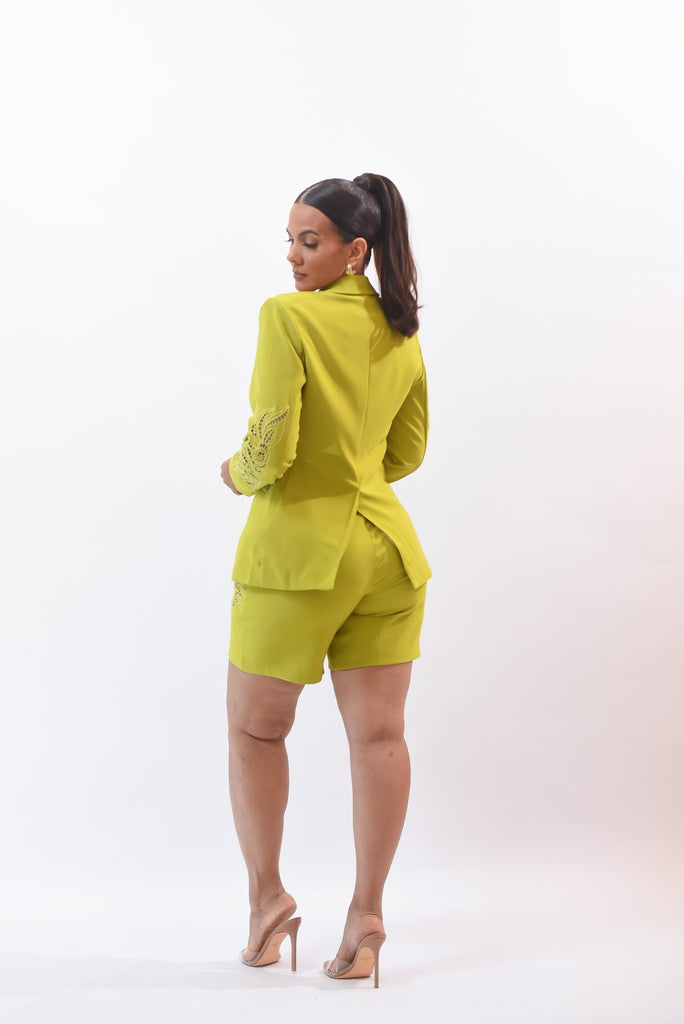 The Sensational Short Set Green - Bonitafashionrd