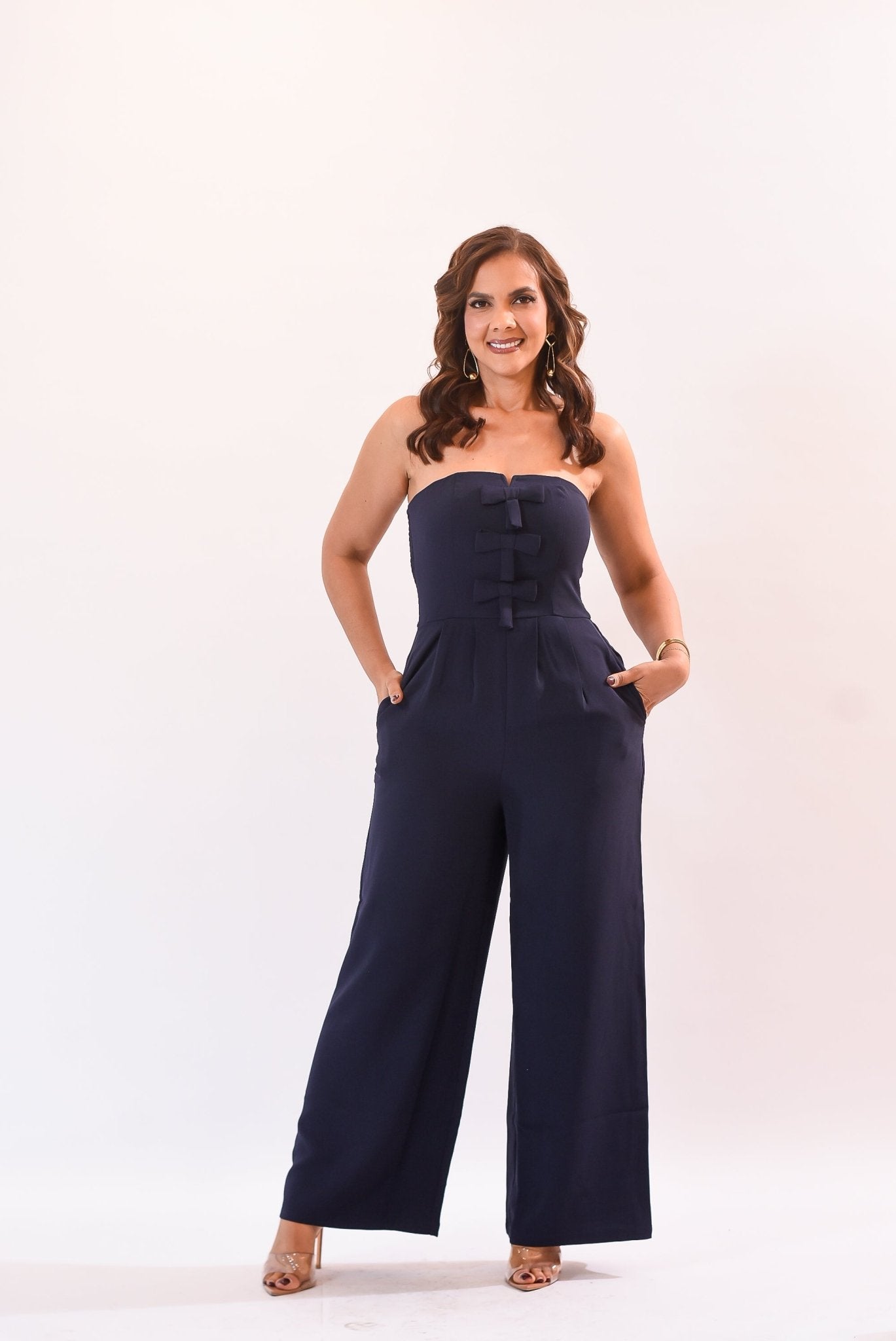 Getting Ready Jumpsuit Navy - Bonitafashionrd