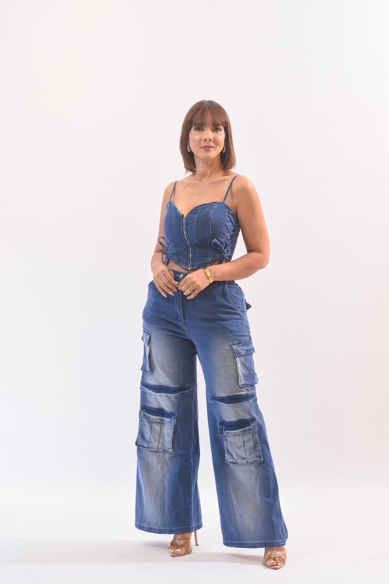 My Favorite Denim Pant Set - Bonitafashionrd