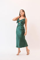 So Pretty Ribbon Dress Green - Bonitafashionrd