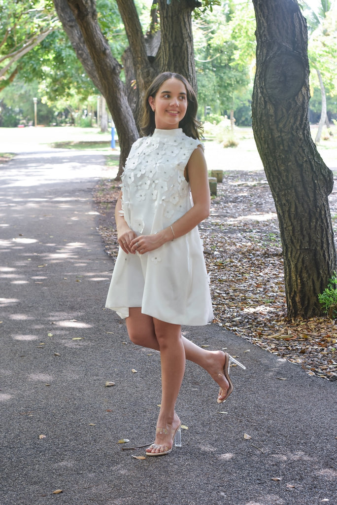 My Sophisticated Dress White - Bonitafashionrd