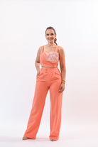 You Are Pretty Pant Set Orange - Bonitafashionrd