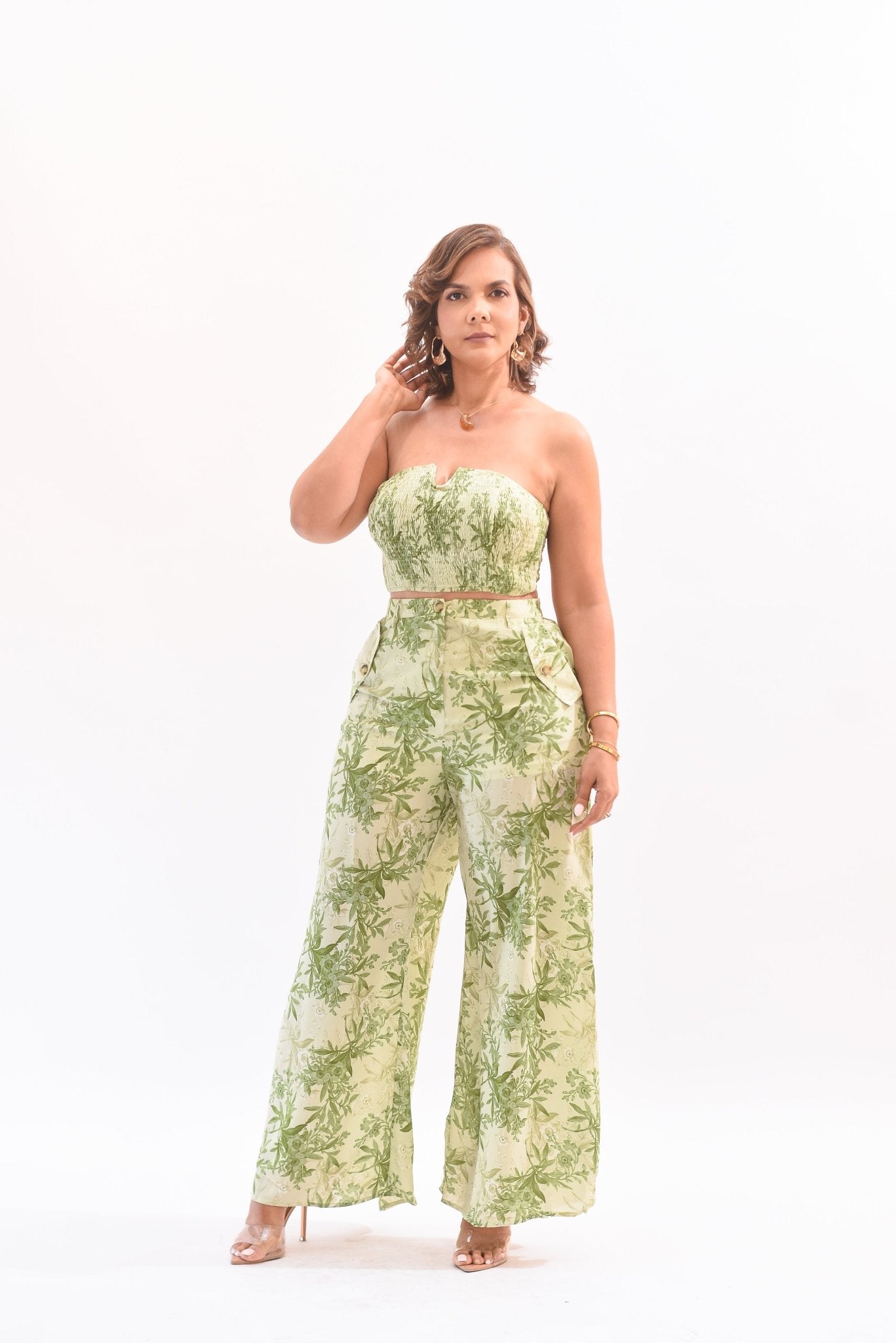 About Vacations Pant Set Green - Bonitafashionrd