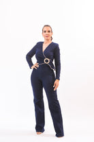 Shining My Jumpsuit Navy - Bonitafashionrd