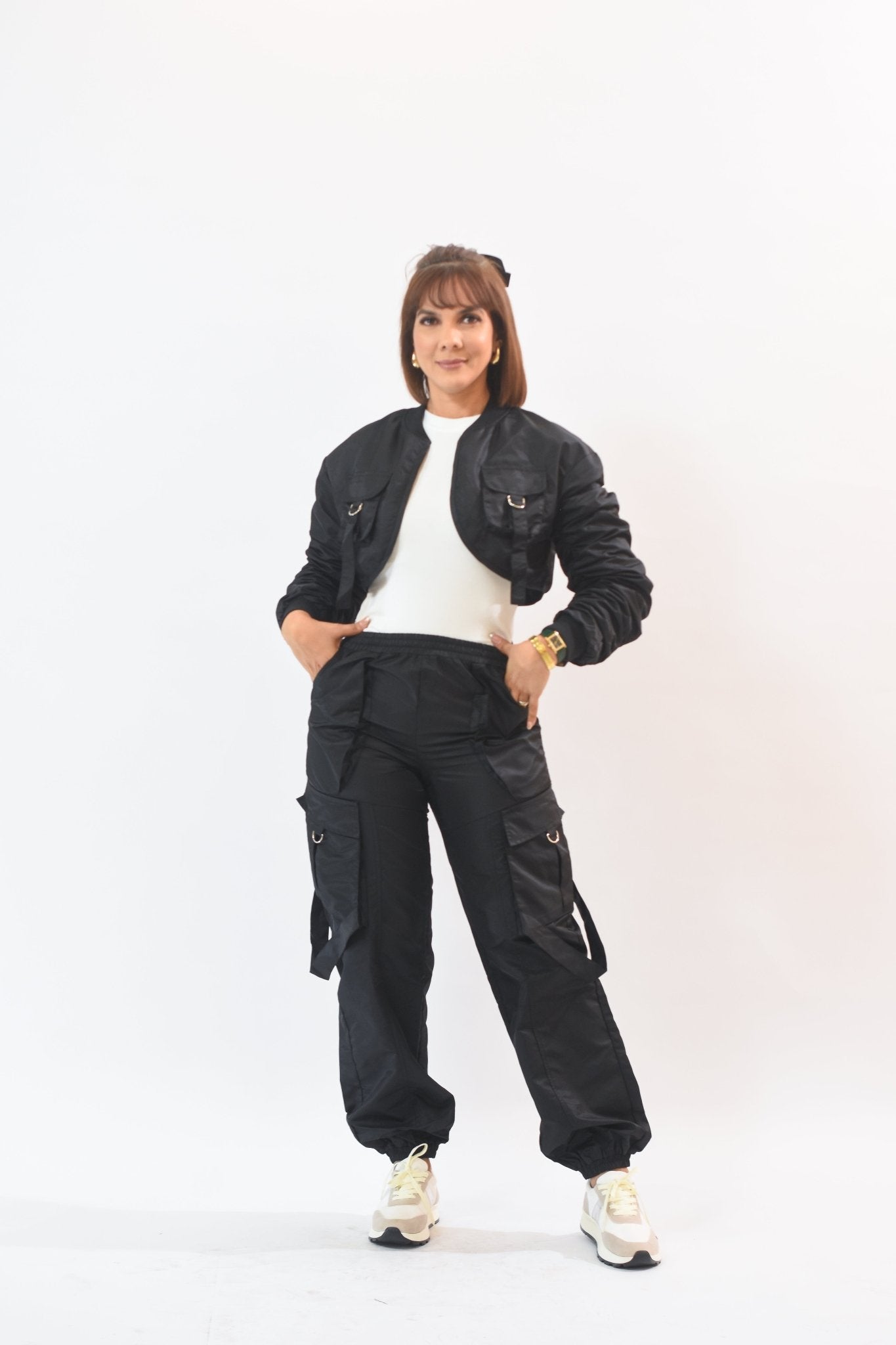 My Favorite Sport Pant Set Black - Bonitafashionrd