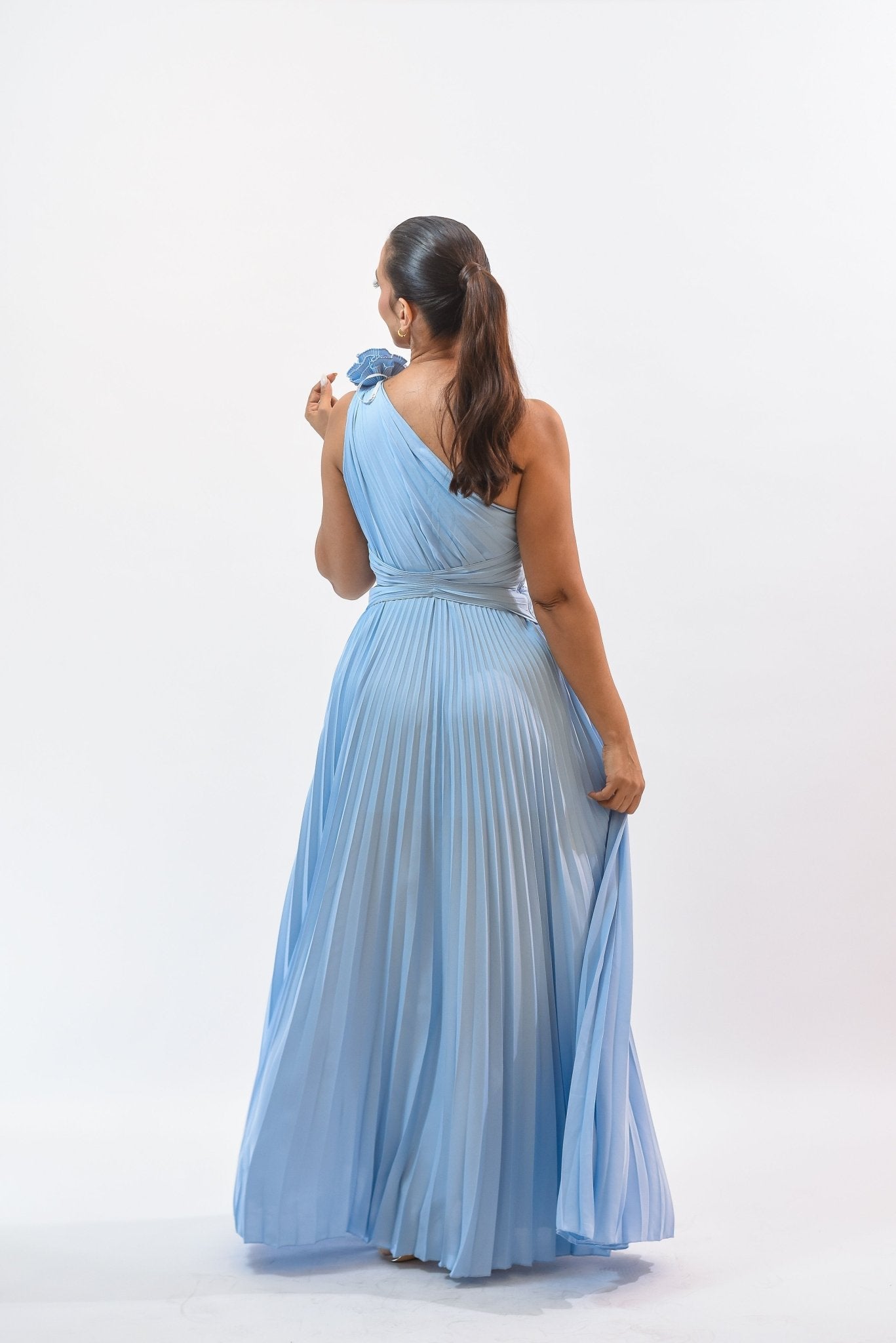 Elegance Day Maxi Dress Blue - Bonitafashionrd