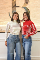 The Golden Holiday Striped Sweater - Bonitafashionrd
