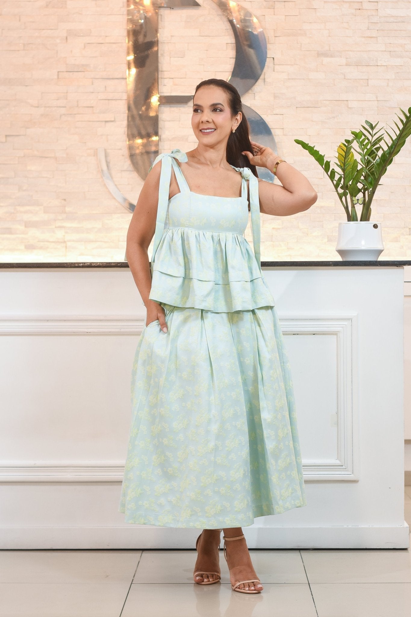 Bright day skirt set floral - Bonitafashionrd Set