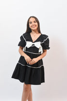 The Pretty Ribbon Dress Black - Bonitafashionrd