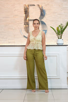 floral ruched style crop - Bonitafashionrd Top