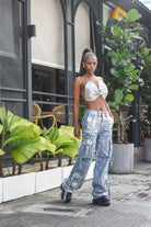 The Glam Crop Top Silver - Bonitafashionrd