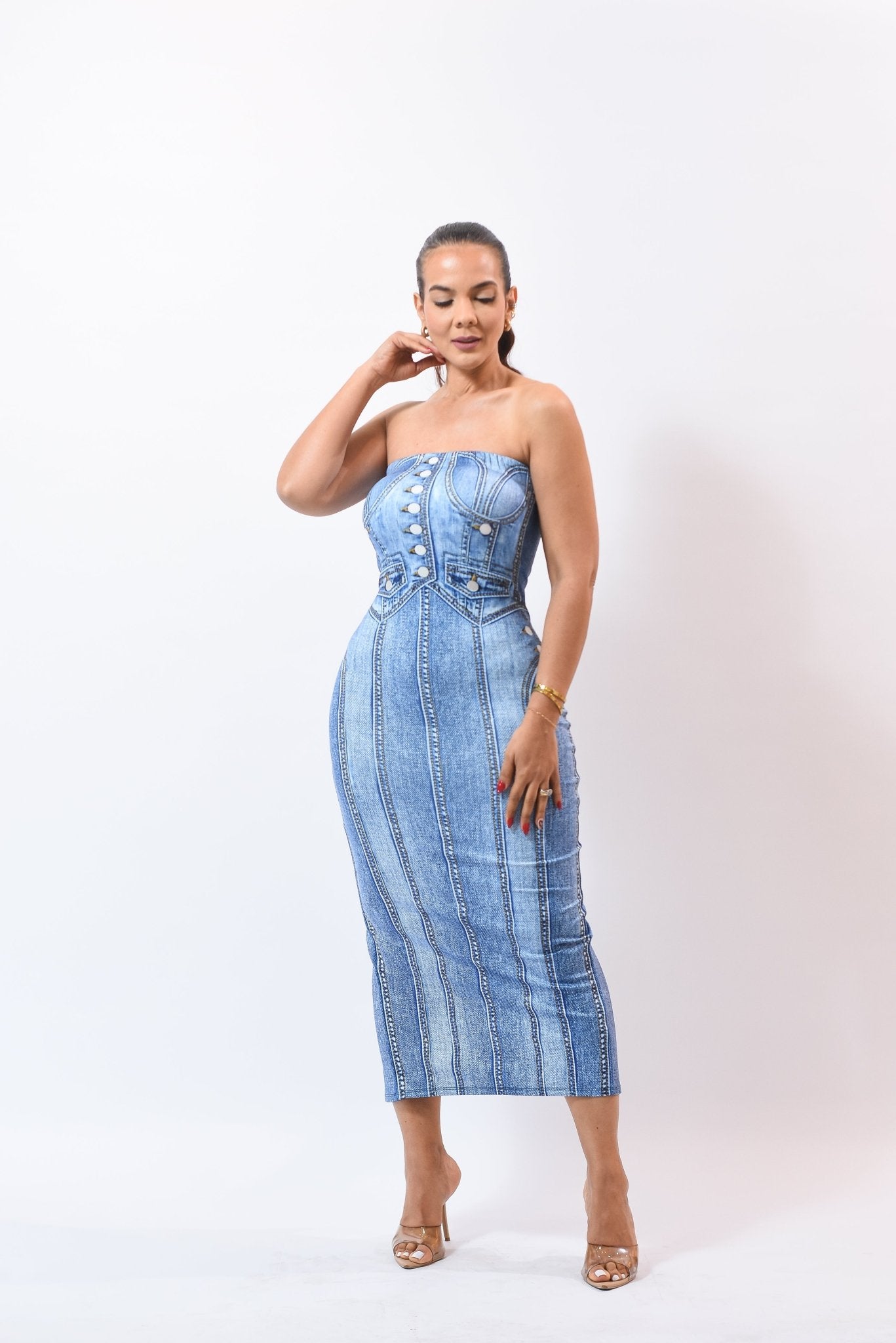 Like Me Dress Blue - Bonitafashionrd