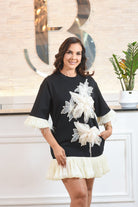 Cute Flower tunic dress - Bonitafashionrd Dress