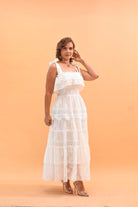 I’m Going Out Maxi Dress White - Bonitafashionrd