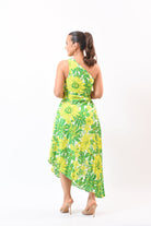 Get Fashion Flower Dress Green - Bonitafashionrd