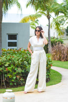 So Fashion Pant Set Ivory - Bonitafashionrd