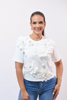 My Magic Flower T-Shirt White - Bonitafashionrd