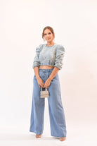 My Fashion Denim Crop Top - Bonitafashionrd